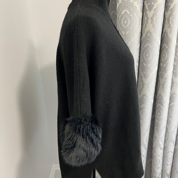 Ann Taylor Factory Petite NEW Crew Neck Pullover Poncho/Sweater - Picture 5 of 15